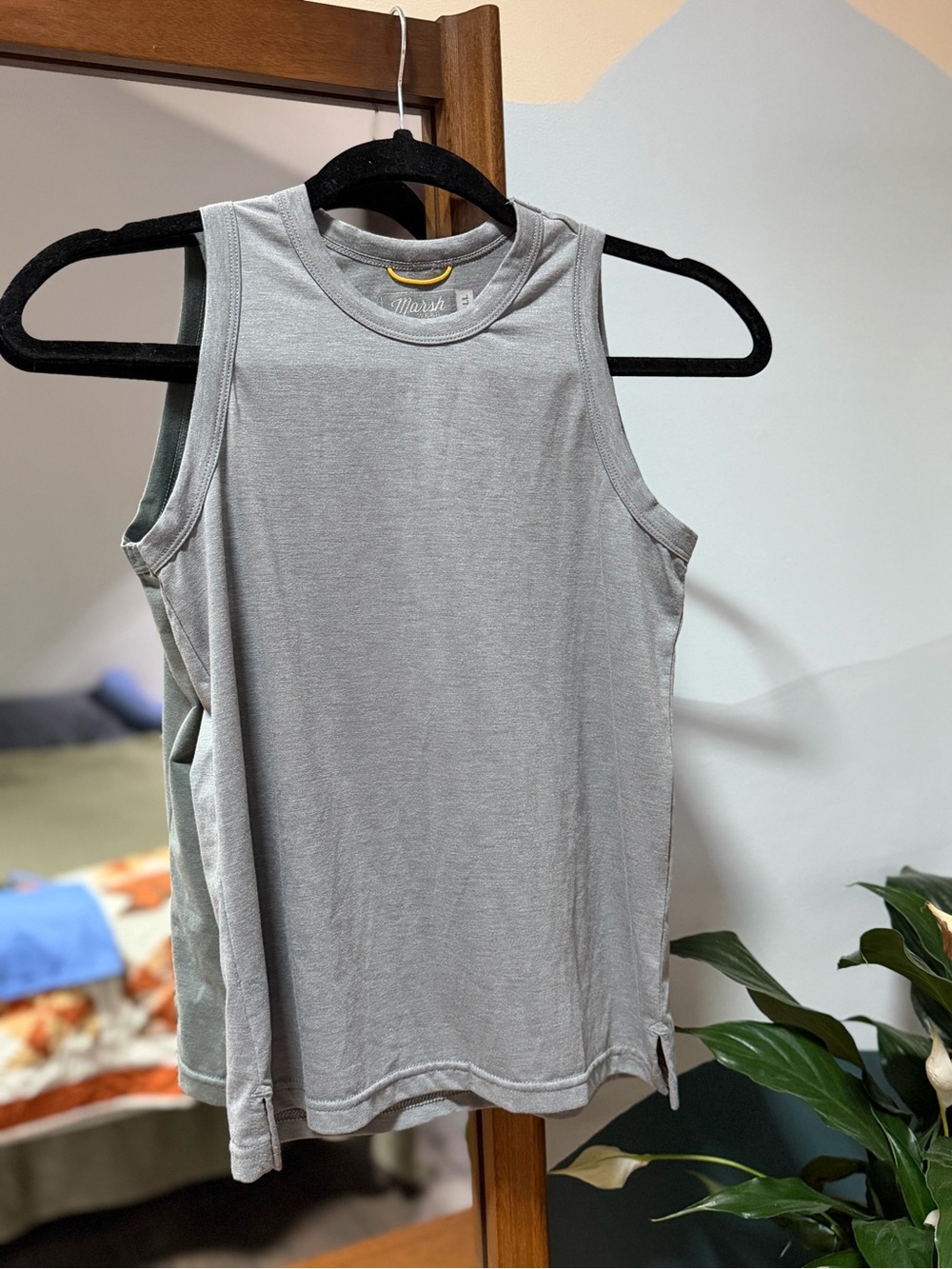 Marsh brand Buxton Sleeveless Tank Top - Light Gray